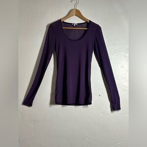 Charlotte Russe Plum Long Sleeve Top